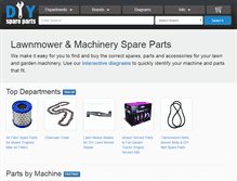 Tablet Screenshot of diyspareparts.com